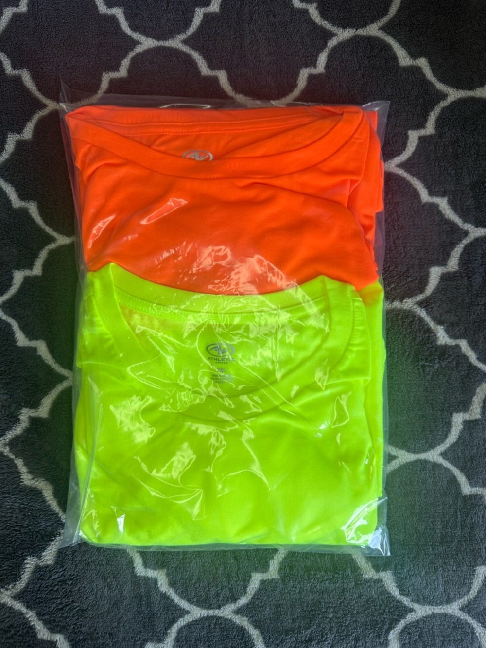 Athletic Neon T-Shirts - Orange & Neon Yellow long sleeves